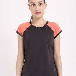 STUDIOACTIV Women Grey Colourblocked T-shirt-image-66