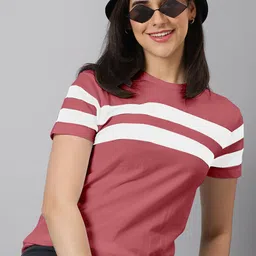 AUSK Colourblocked Round Neck T-shirt-picture-0