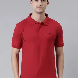Force NXT Men Solid Super Combed Cotton Polo T-shirt-image-84