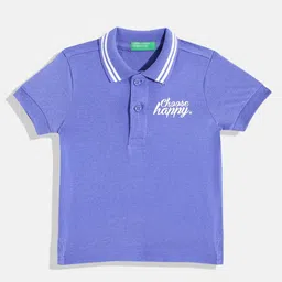 United Colors of Benetton Boys Printed Detail Polo Collar T-shirt-image-40