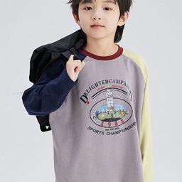 LULU & SKY Boys Printed Mandarin Collar T-shirt-image-53