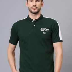 Cantabil Men Mandarin Collar T-shirt-image-77