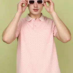 V-Mart Printed Polo Collar T-shirt-image-29