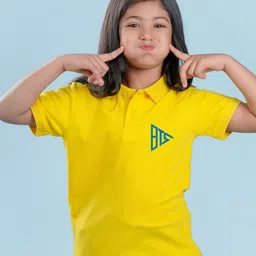 NUSYL Girls BTS Printed Polo Collar T-shirt-picture-33