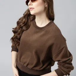 SHOWOFF Round Neck Cotton Sweatshirt-image-62