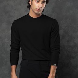 RARE RABBIT Men Alfo Slim Fit Solid Sweatshirt-image-49