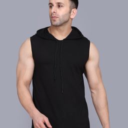 SLOWLORIS Sleeveless Hooded T-shirt-image-83