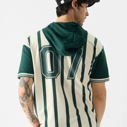 The Souled Store Striped Cotton Hooded Oversized T-shirt-picture-24