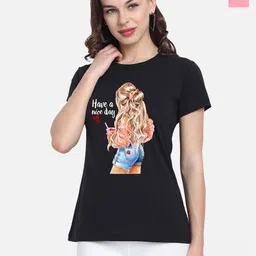 CHOZI Pack Of 2 Graphic Printed Cotton T-Shirt-28