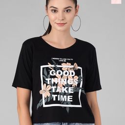 Viral trend Pack of 2 Typography Printed Cotton T-Shirt-image-15