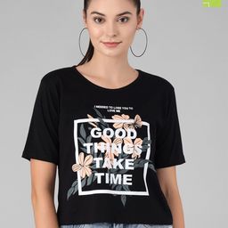 Viral trend Pack of 2 Typography Printed Cotton T-Shirt-image-50