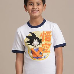Kids Ville Boys  Dragon Ball Z Printed  Pure Cotton T-Shirt-image-87