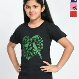 BAESD Pack of 4 Graphic Printed Cotton T-shirt-37