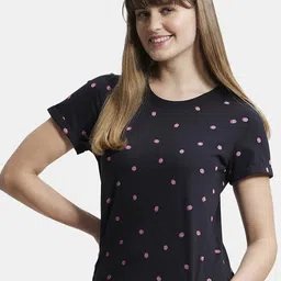 Jockey Cotton Printed Fabric Relaxed Fit Short Sleeve T-Shirt-image-34