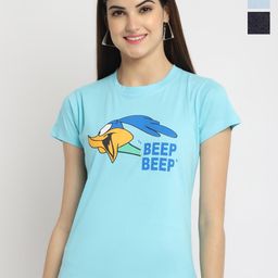 Fabflee Pack Of 3 Printed Round Neck Pure Cotton T-shirt-picture-42