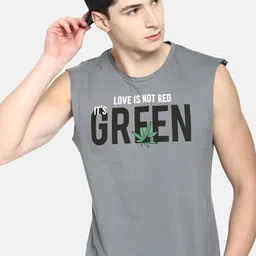 Kook N Keech Men Grey Printed Round Neck Pure Cotton T-shirt-image-22