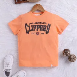 Happy Faces Boys Typography Printed Pure Cotton T-shirt-picture-17