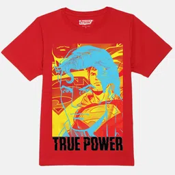YK Warner Bros Boys Superman Graphic Printed Round Neck T-shirt-picture-10