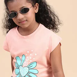 CODEZ Girls Graphic Printed Pure Cotton T-shirt-image-71