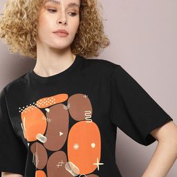 DILLINGER Graphic Printed Oversized Pure Cotton T-shirt-image-80