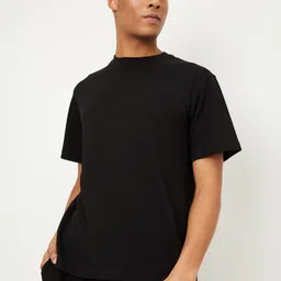 max Men Mandarin Collar Drop-Shoulder Sleeves Pockets T-shirt-picture-26