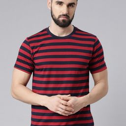 Force NXT Men Striped Pack of 1 Super Combed Cotton T-Shirt-image-34
