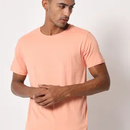 Aristitch Round Neck Cotton Relaxed Fit Cycling T-shirt-image-28