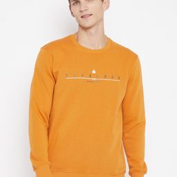 Duke Men Mustard Yellow Cotton Sweatshirt-image-58