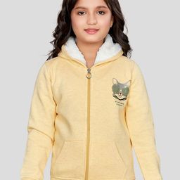 Peppermint Girls Hooded Applique Sweatshirt-image-55