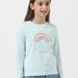 Vero Moda Girls Pure Cotton Typography Printed T-shirt-image-32
