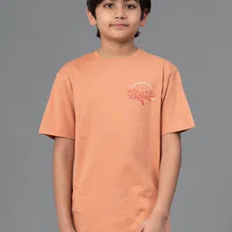 Red Tape Kids Short Sleeves Typography Printed Cotton T-shirt-picture-28