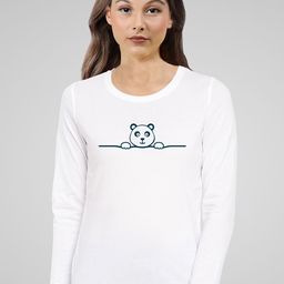 Pootlu Women White Printed T-shirt-image-43