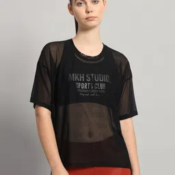 MKH Women Typography Printed Round Neck T-shirt-picture-12