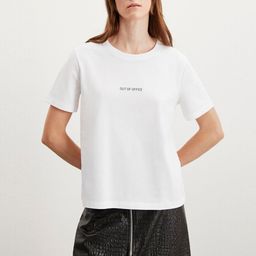 GRIMELANGE Women Typography Printed Round Neck T-shirt-image-32
