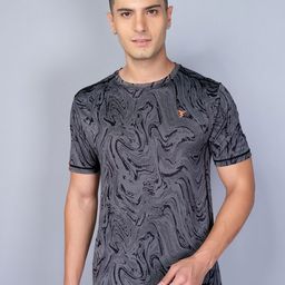Technosport Men Jacquard Double Cool Slim Fit Sports Tshirt-image-66