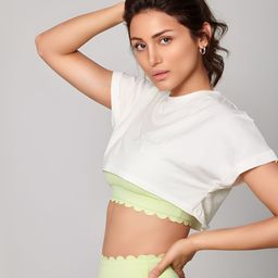 Strongr.Athleisure Women Polo Collar Dri-FIT Pockets Boxy T-shirt-image-34