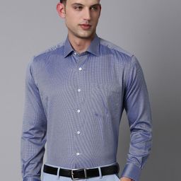 Luxure by Louis Philippe Micro Ditsy Printed Pure Cotton Formal Shirt-image-78