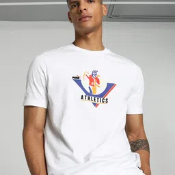 Puma Graphics PUMA Athletics Printed Cotton T-shirt-image-10