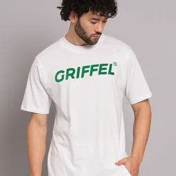 GRIFFEL Typography Printed Cotton Oversize Sports T-shirt-image-47
