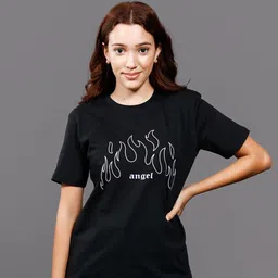 Roadster Women Abstract Typography Printed Cotton T-Shirt-9