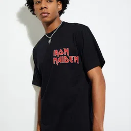max Men Printed V-Neck T-shirt-image-61