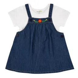 BAESD Embroidered Pinafore Dress with T-Shirt-image-31
