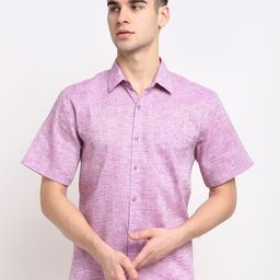 JAINISH Men Purple Classic Slim Fit Casual Shirt-image-63