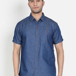 Kuons Avenue Men Blue Slim Fit Casual Shirt-image-93
