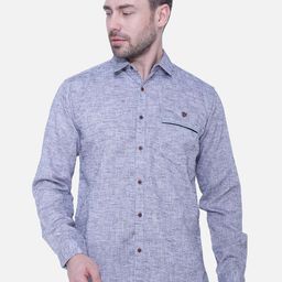 Kuons Avenue Men Smart Slim Fit Cotton Linen Casual Shirt-image-62