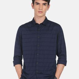 Flying Machine Geometric Printed Pure Cotton Casual Shirt-picture-40