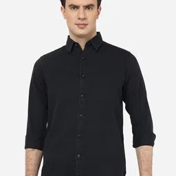 JADE BLUE Slim Fit Long Sleeve Regular Opaque Casual Shirt-image-89