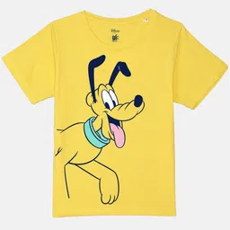YK Disney Boys Goofy Printed Pure Cotton Cut Outs T-shirt-image-88