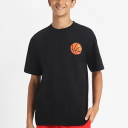 VEIRDO Boys Printed Pure Cotton Cut Outs T-shirt-image-57
