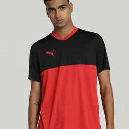Puma Colourblocked V-Neck CR Cricket Team T-shirt-image-16